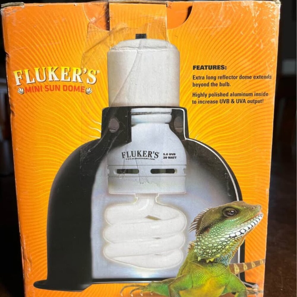 NEW Fluker’s Mini Sun Dome, 100 Watt Max, Polished Aluminum Increases UVB & UVA​ - Picture 7 of 9